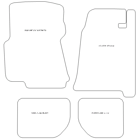 To fit Porsche 928 Car Mats 1977 - 1986 & Heel Pad (B) - Picture 5 of 16